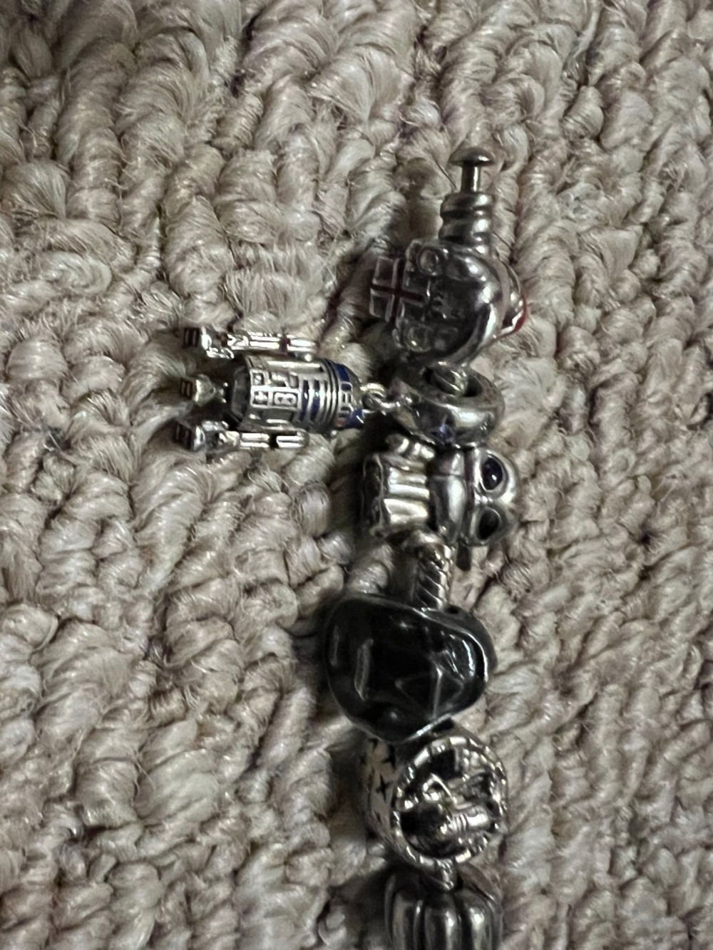Pandora Silver Bracelet With Star Wars Charms